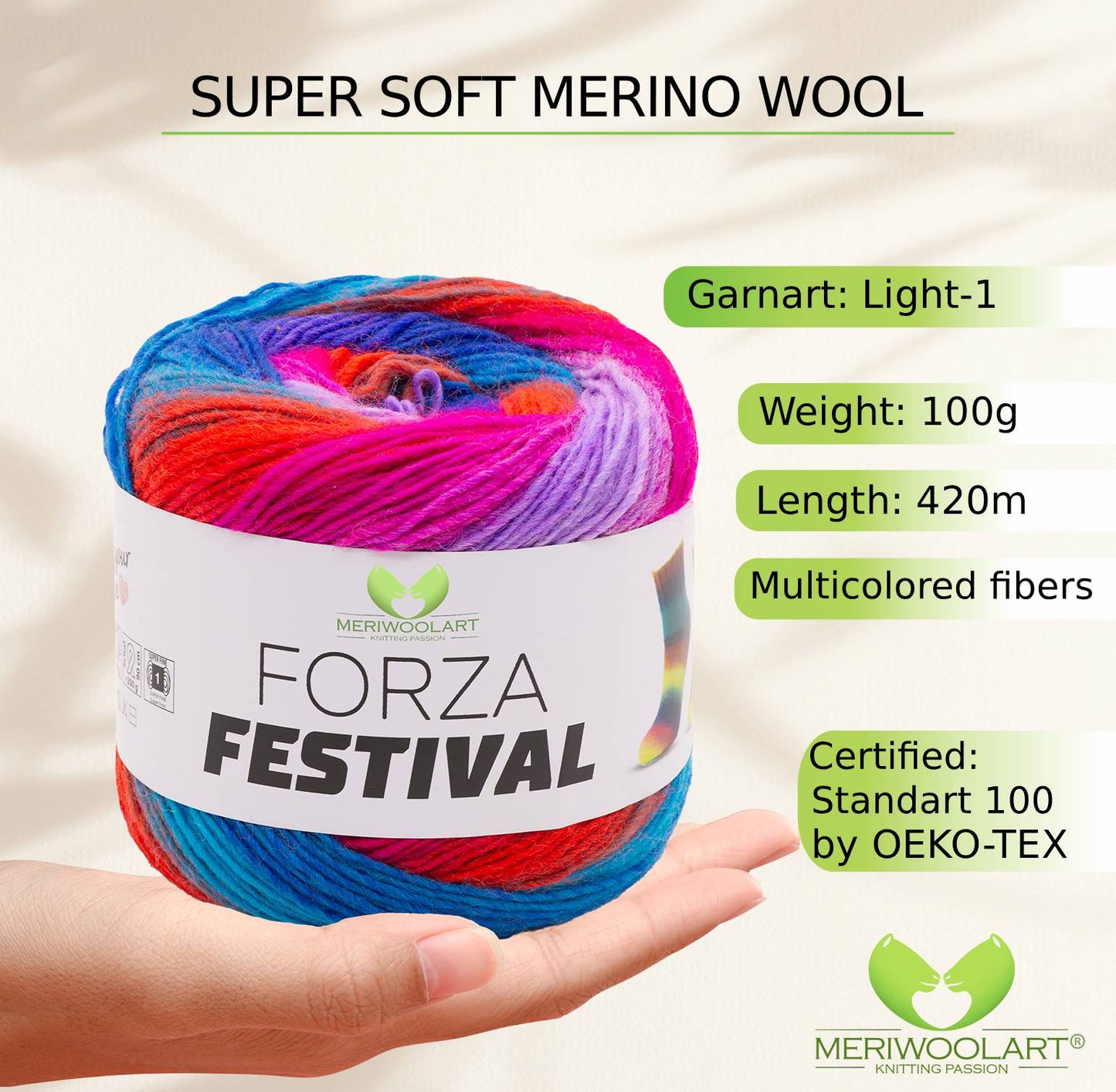 FIL À CHAUSSETTES EN LAINE FORZA 2611 100 g 420