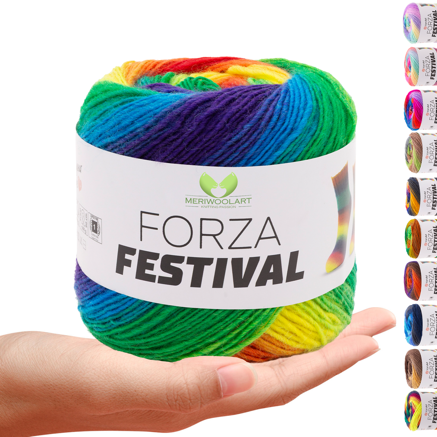 FORZA FESTIVAL 2914 WOOL YARN 100g 420