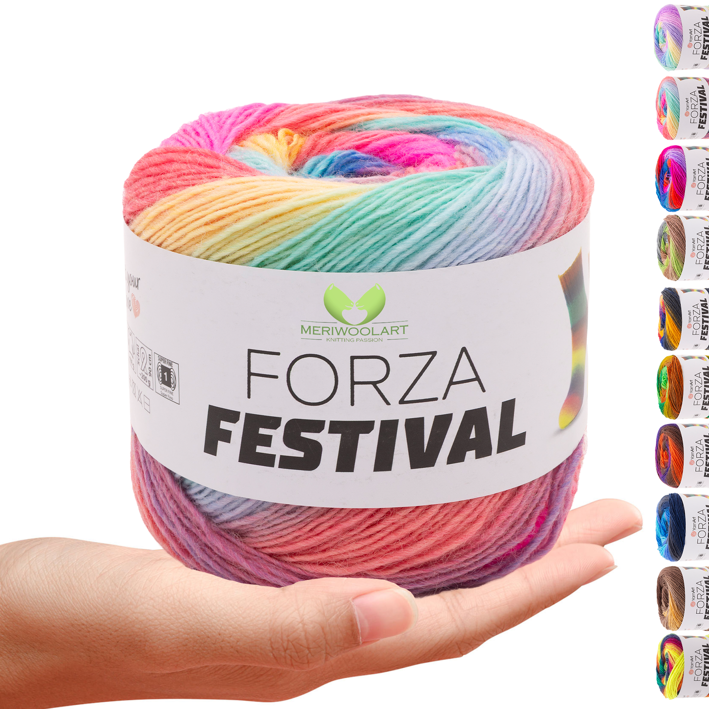 FORZA FESTIVAL 2915 WOOL YARN 100g 420