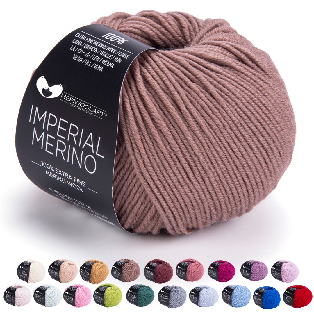 IMPERIAL Coffee Milk MERINO WOOL YARNS 50g 125m