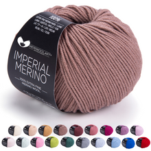 Charger l&#39;image dans la galerie, IMPERIAL Coffee Milk MERINO WOOL YARNS 50g 125m
