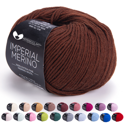 IMPERIAL Marrone chiaro FILATI DI LANA MERINO 50g 125m