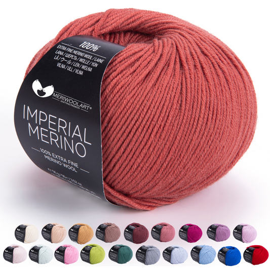 IMPERIAL Dark Powder MERINO WOOL YARNS 50g 125m