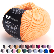 Load image into Gallery viewer, IMPERIAL Salmon MERINO WOOL YARNS 50g 125m
