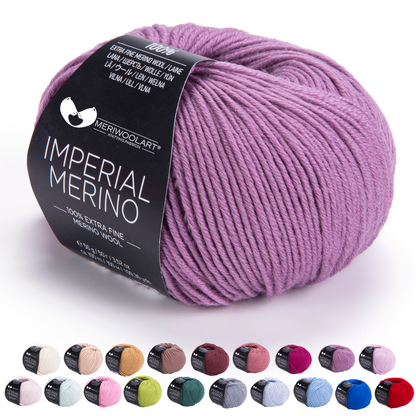 IMPERIAL Dry Lilac MERINO-WOLLGARNE 50g 125m