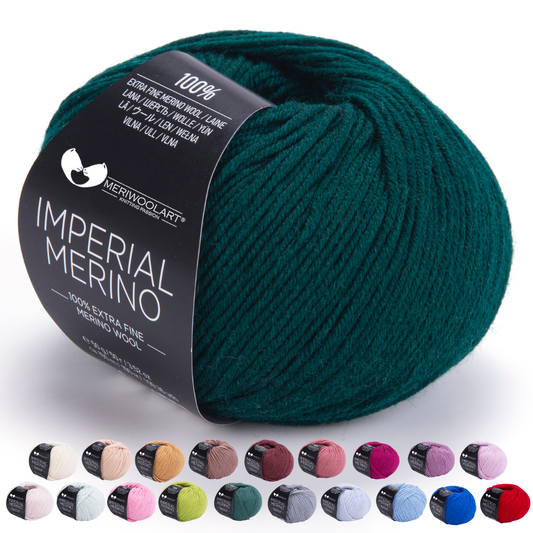 IMPERIAL Pine MERINO WOOL YARNS 50g 125m