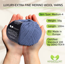 Load image into Gallery viewer, IMPERIAL Jeans MERINO WOOL YARNS 50g 125m
