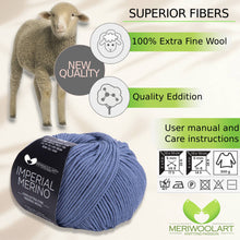 Load image into Gallery viewer, IMPERIAL Jeans MERINO WOOL YARNS 50g 125m
