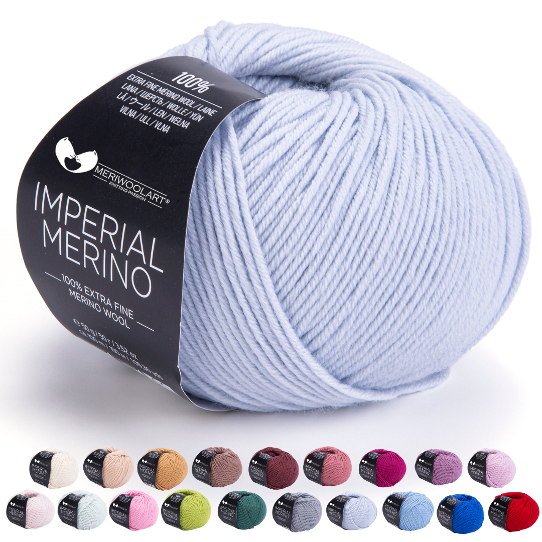 IMPERIAL Cloud MERINO WOOL YARNS 50g 125m