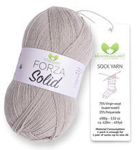 Load image into Gallery viewer, FORZA SOLID Beige-4605 WOOL SOCK YARN 100g 420m
