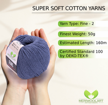 Load image into Gallery viewer, JEANS Jeans Cotton YARN 50g 160m
