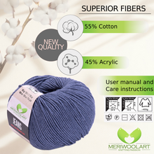 Load image into Gallery viewer, JEANS Jeans Cotton YARN 50g 160m
