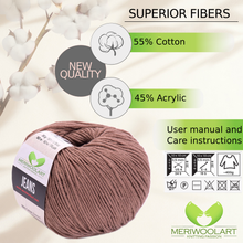 Visualizza il tuo profilo nella galleria, JEANS Camel Cotton YARN 50g 160m
