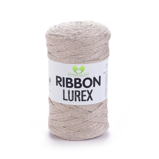 Ruban de coton camel lurex 10 mm 125 m 