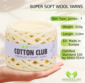 Light Yellow Cotton Club 10mm x 110m