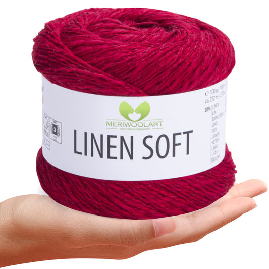 FIL DE COTON JEANS Bordeaux 50g 160m