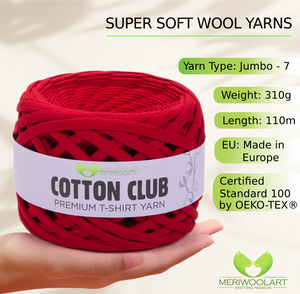 Club di cotone rosso 10 mm x 110 m