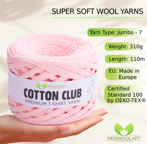 Club de coton rose pâle 10mm x 110m