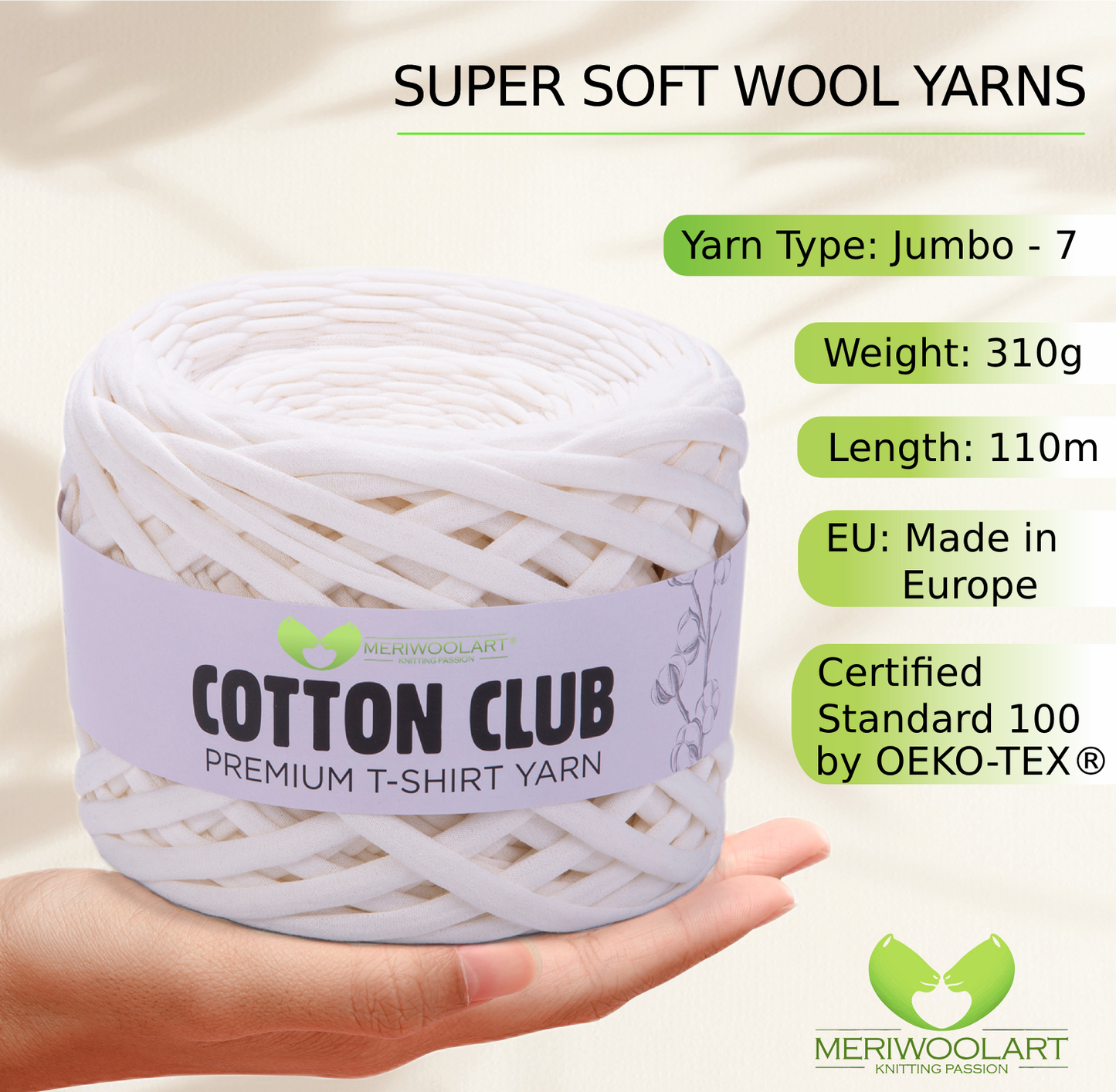 Natural Cotton Club 10mm x 110m