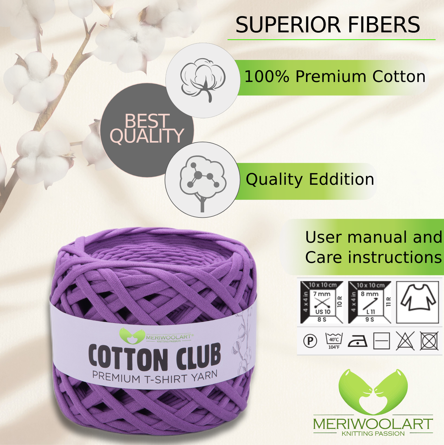 Lilac Cotton Club 10mm x 110m