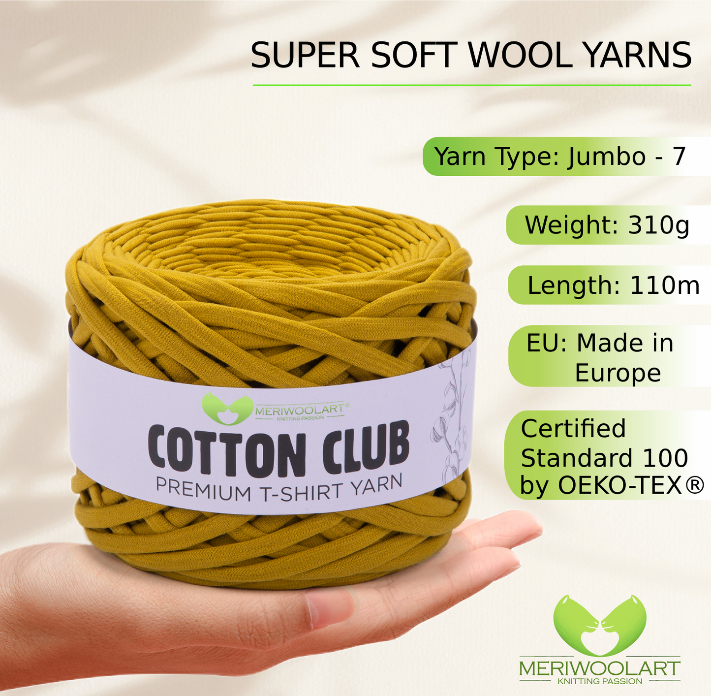 Golden Lime Cotton Club 10mm x 110m