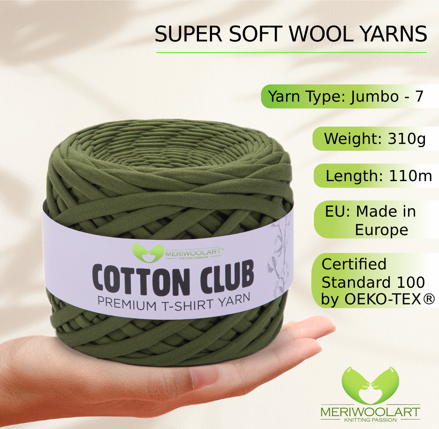 Henna Green Cotton Club 10mm x 110m