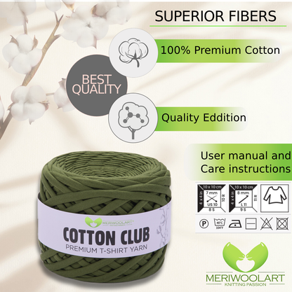 Henna Green Cotton Club 10mm x 110m