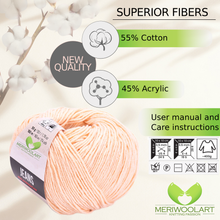 Load image into Gallery viewer, JEANS Nude Cotton YARN 50g 160m
