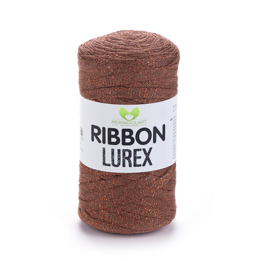 Ruban de coton camel lurex 10 mm 125 m 