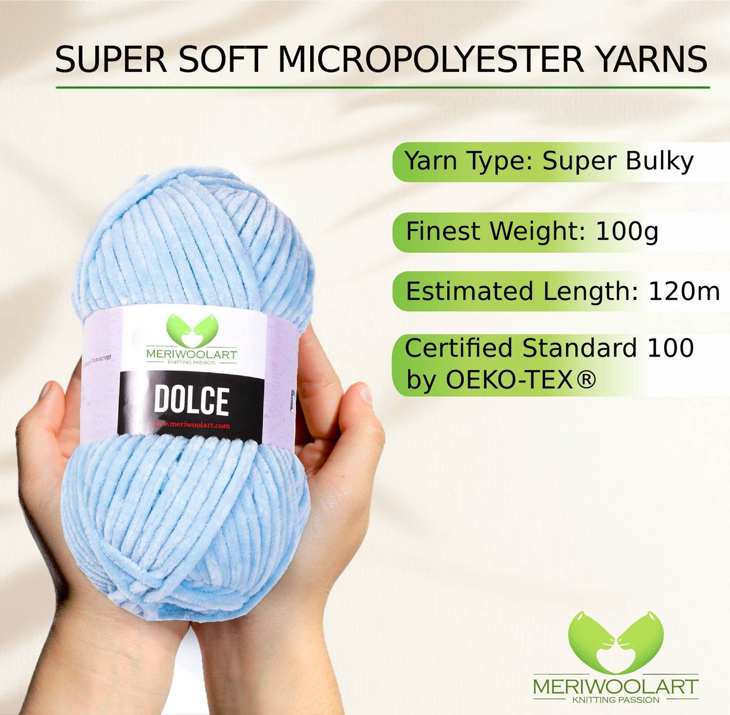 DOLCE Baby Blue MICRO POLYESTER 100G 120M