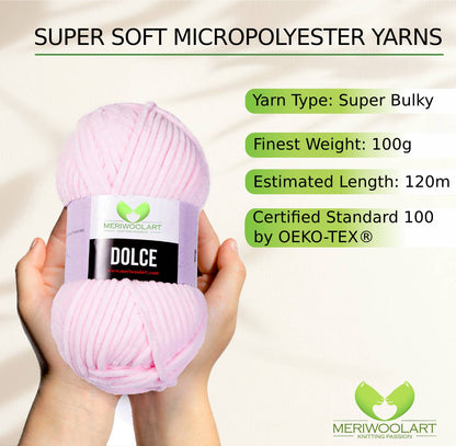 DOLCE Light Pink MICRO POLYESTER 100G 120M