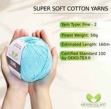 Cargar la imagen en la galería, JEANS Ocean Cotton YARN 50g 160m
