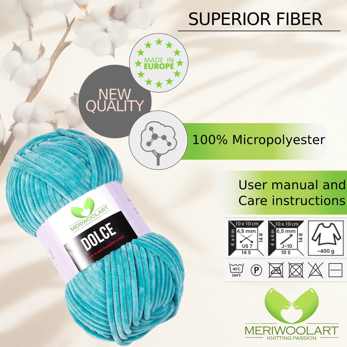 DOLCE Dark Mint MICRO POLYESTER 100G 120M