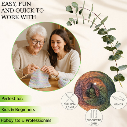 FIL À CHAUSSETTES EN LAINE FORZA 2503 100 g 420 m