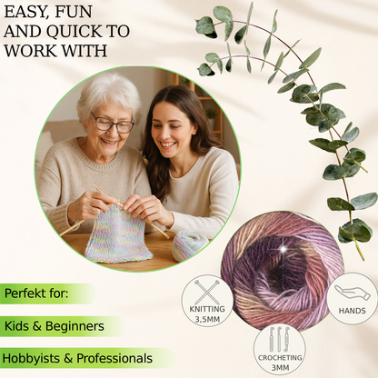 FIL À CHAUSSETTES EN LAINE FORZA 2503 100 g 420 m