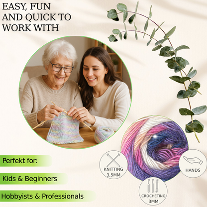 FIL À CHAUSSETTES EN LAINE FORZA 2503 100 g 420 m