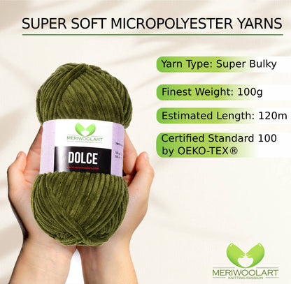 DOLCE Dark Green MICRO POLYESTER 100G 120M