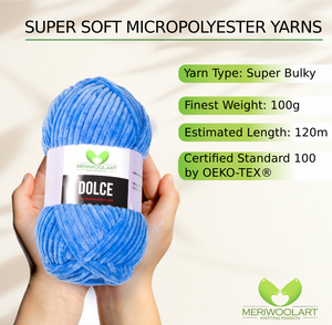 DOLCE Bleu foncé MICRO POLYESTER 100G 120M