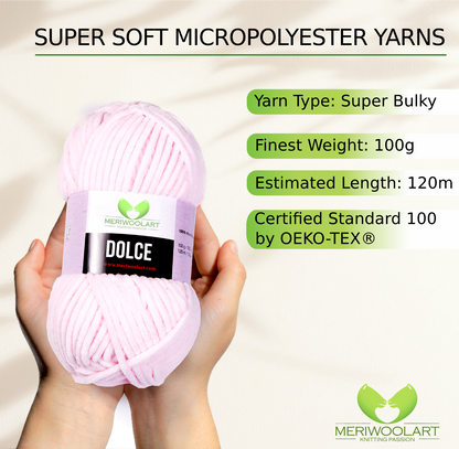 DOLCE Baby Pink MICRO POLYESTER 100G 120M