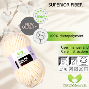 DOLCE Hellgelb MICRO POLYESTER 100G 120M