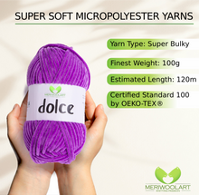 Load image into Gallery viewer, DOLCE Purple MICRO POLYESTER 100G 120M
