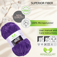 Load image into Gallery viewer, DOLCE Dark Purple MICRO POLYESTER 100G 120M
