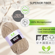 Charger l&#39;image dans la galerie, DOLCE Green Grey MICRO POLYESTER 100G 120M
