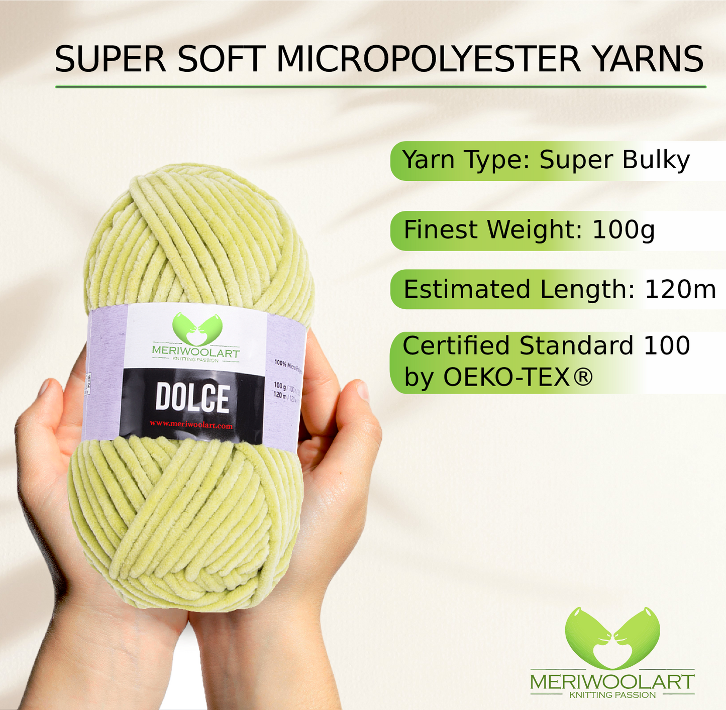 DOLCE Olive MICRO POLYESTER 100G 120M