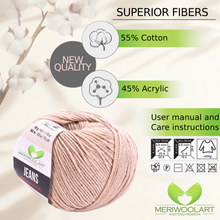 Visualizza il tuo profilo nella galleria, JEANS Sand Cotton YARN 50g 160m
