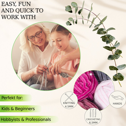 Multicolor Chenille Yarn Set B – 12 x 30 g
