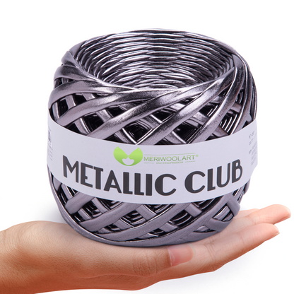 METALLIC Nickel T-Shirt Yarn 8mm x 55m