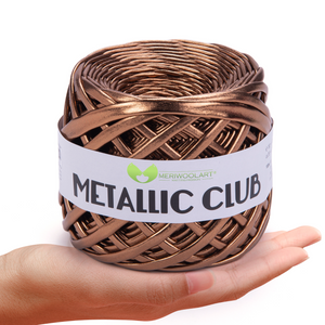 Filato per magliette METALLIC Bronze 8mm x 55m