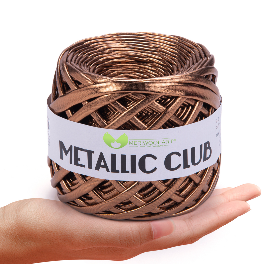 Filato per magliette METALLIC Bronze 8mm x 55m