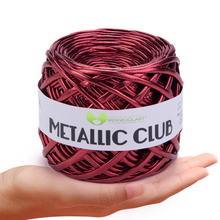 Cargar imagen en el visor de la Galería, METALLIC Vine T-Shirt Yarn 8mm x 55m
